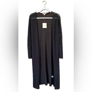 Black Long Cardigan Sweater